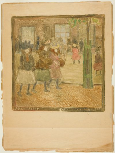 Gadescene af Maurice Prendergast