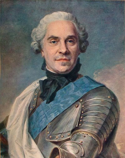 Marskal af Sachsen, c1748 af Maurice Quentin de La Tour
