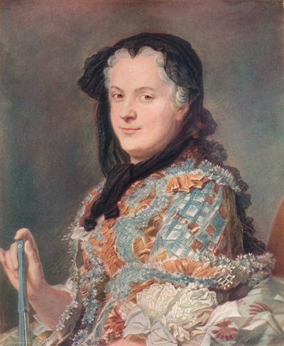 Marie Leczinska, c1748. af Maurice Quentin de La Tour