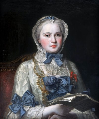 Portræt af prinsesse Maria Josepha af Sachsen 17311767 af Maurice Quentin de La Tour