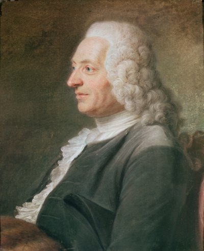 Portræt, menes at være præsident Hénault (pasel på papir) af Maurice Quentin de La Tour