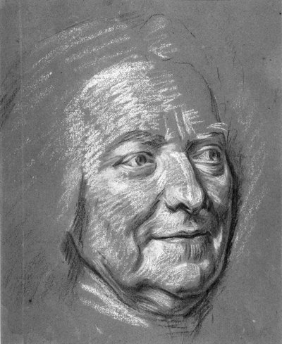 Portræt af M. Louis Silvestre af Maurice Quentin de Latour