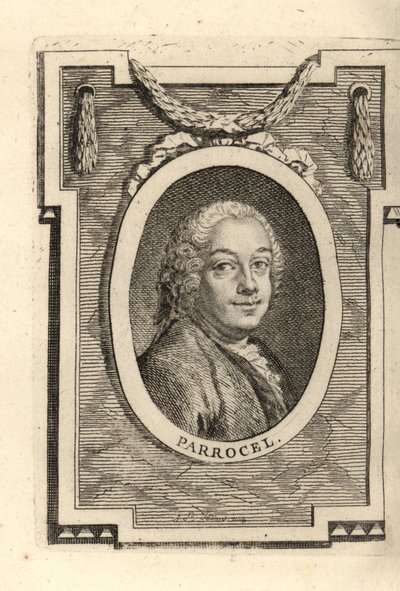 Charles Parrocel, fransk maler. af Maurice Quentin de la (after) Tour
