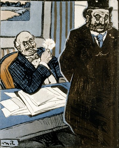 Karikatur i Smørpladen af Maurice Radiguet