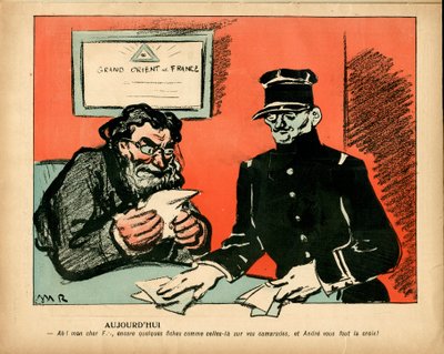 Smørtallerkenen, nummer 188, satirisk i farve af Maurice Radiguet