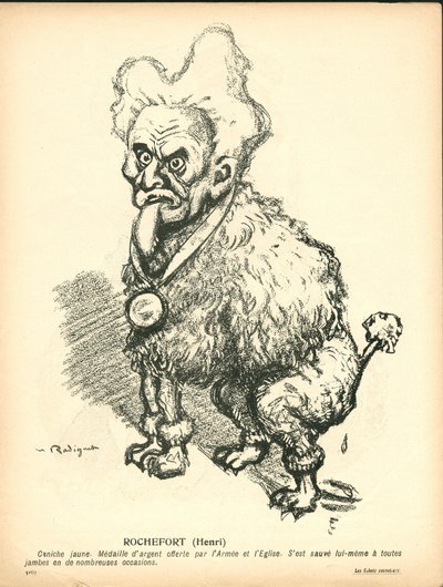 Smørtallerkenen, nummer 191, satirisk i farve af Maurice Radiguet