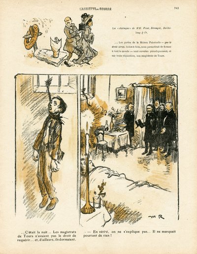 Smørtallerkenen, nummer 411, satirisk i farve af Maurice Radiguet
