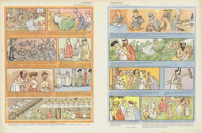 Det kollektivistiske paradis. Illustration til Le Rire af Maurice Radiguet