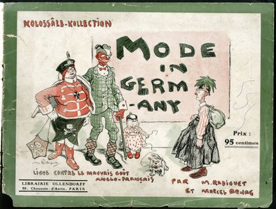 i Mode i Tyskland, ca. 1915 - 14. -18. krig, Tyskland Preussen, mode, grimhed af Maurice Radiguet