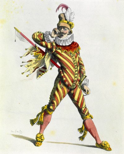 Kaptajn Spavento (radering) af Maurice Sand