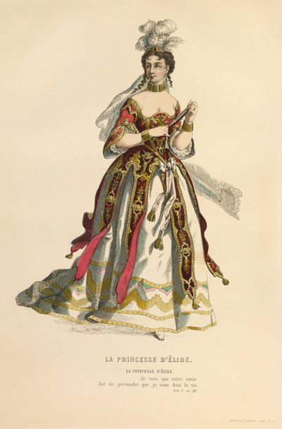 Kostume til rollen som La princesse d