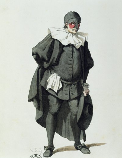 Dottor Balanzone i 1653 af Maurice Sand (1823-1889) af Maurice Sand
