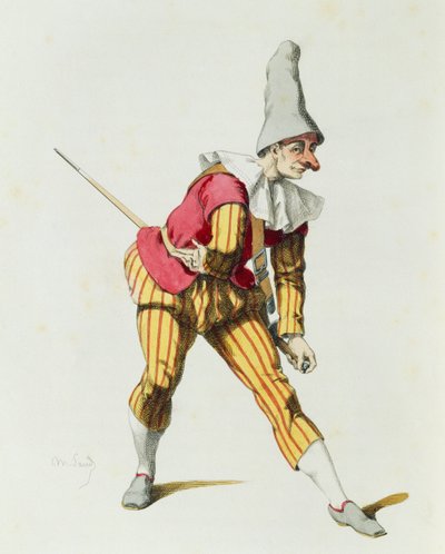 Giangurgolo i 1625, af Maurice Sand (1823-1889) af Maurice Sand