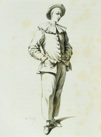 Pedrolino, af Maurice Sand (1823-1889) af Maurice Sand