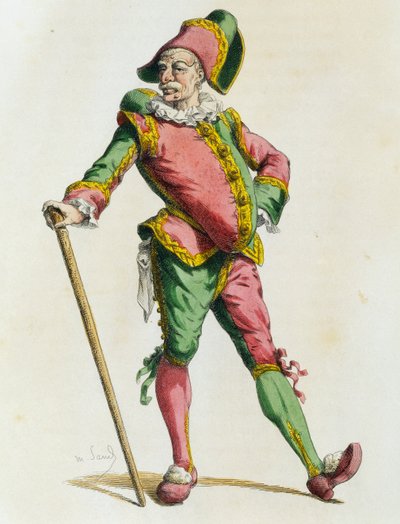 Polichinelle i 1820 af Maurice Sand (1823-1889) af Maurice Sand