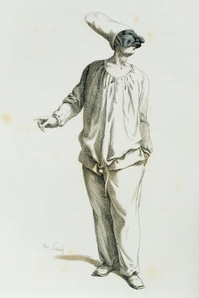 Pulcinella i 1800 af Maurice Sand (1823-1889) af Maurice Sand