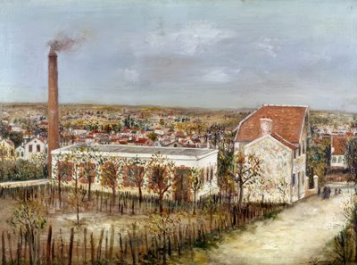 Fabrik i Sannois af Maurice Utrillo
