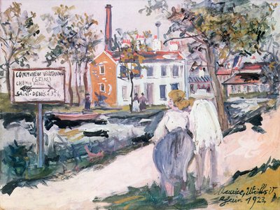 Fabrikken i Villetaneuse af Maurice Utrillo