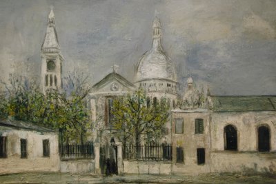 St. Pierre-kirken i Montmartre af Maurice Utrillo