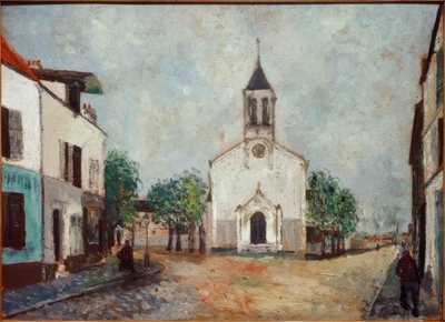 Kirke i Villanteuse af Maurice Utrillo