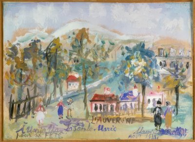 Auvergne, La Sainte-Marie af Maurice Utrillo