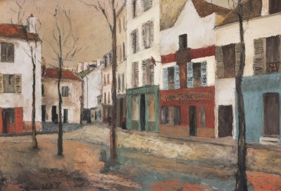 Place du Tertre, omkring 1910 af Maurice Utrillo