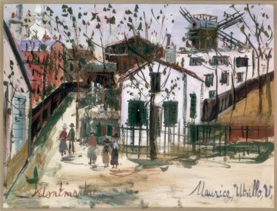 Montmartre af Maurice Utrillo