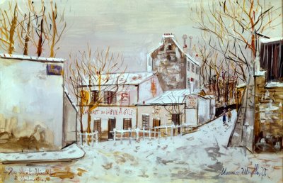 Montmartre, Rue Saint-Vincent af Maurice Utrillo