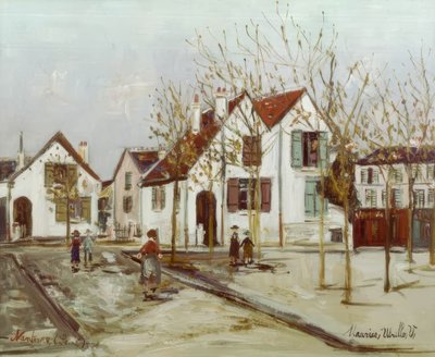 Pladsen i Nanterre af Maurice Utrillo