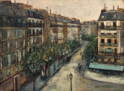 Custine-gaden i Montmartre af Maurice Utrillo