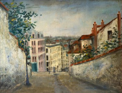 Rue du Mont-Cenis af Maurice Utrillo