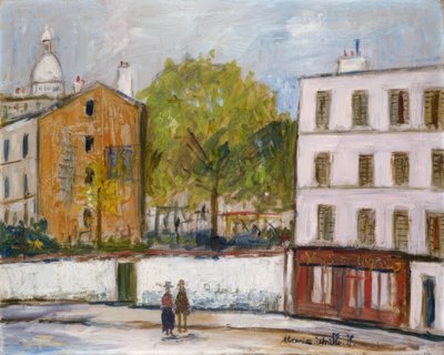 Gade i Montmartre af Maurice Utrillo