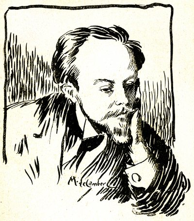 Gustave Le Rouge, ca. 1899 (graveret træ) af Maurice Walter Edmond de Lambert