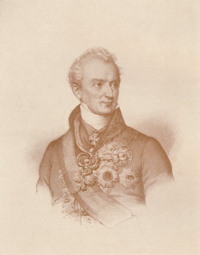 Prins Clemens Wenzel Nepomuk Lothar Von Metternich-Winneburg, c1830, 1896 af Maurin