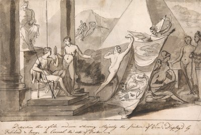 En allegori om kunstnerens kår af Mauritius Lowe