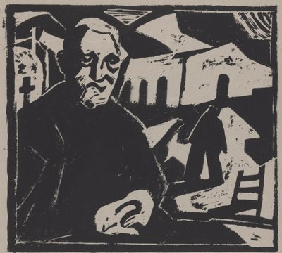 siddende mand af Maurits de Groot (signed by artist)