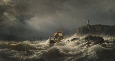 Forlis på øen Jersey, 1862 af Mauritz Frederik Hendrik De Haas