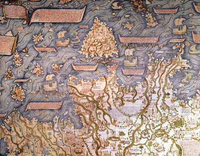 Udsigt over Borneo Archipelago 1459 Marciana Library, Venedig af Mauro Fra