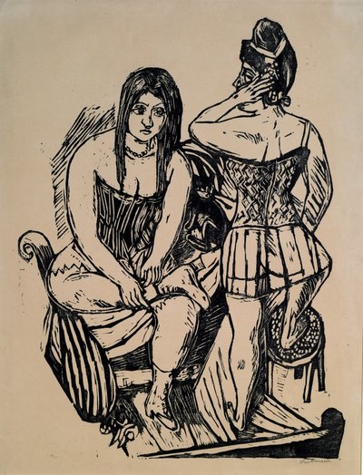 Hos Toilette af Max Beckmann