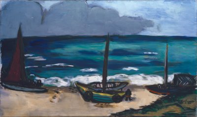 Tordenvejr på vej op ved havet af Max Beckmann
