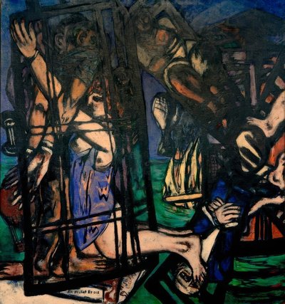 Ballon med vindmølle. Møllen af Max Beckmann