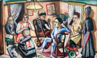 Før maskeballet af Max Beckmann