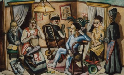 Før maskebal, 1922. af Max Beckmann