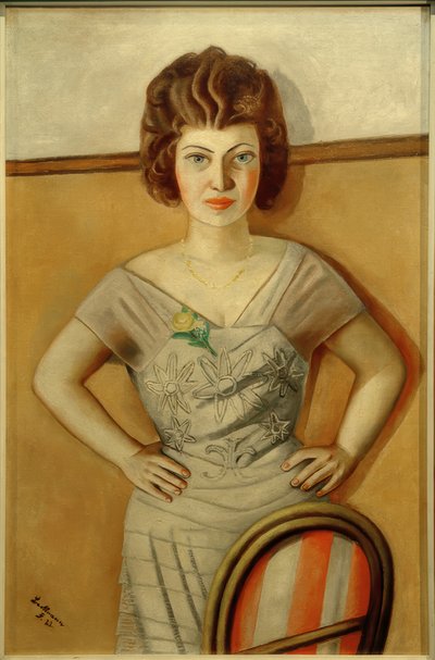 Portræt af Dr Heidelberg. Portræt af en rumæner af Max Beckmann