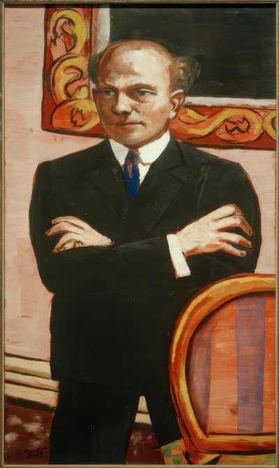 Portræt af Gottlieb Friedrich Reber af Max Beckmann