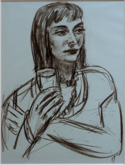 Portræt af Marion Greenwood af Max Beckmann