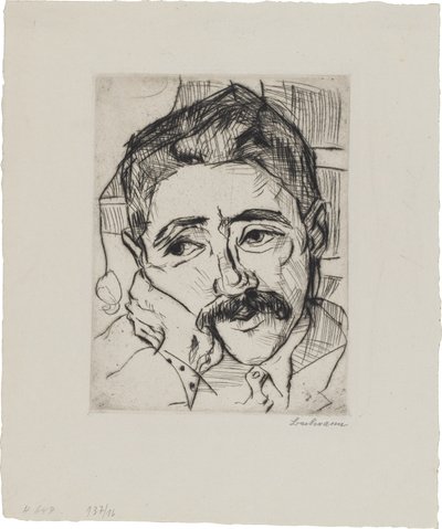 Portræt af Walter Carl (1884-1956) af Max Beckmann