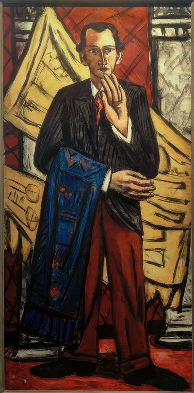 Portræt af en tæppehandler af Max Beckmann