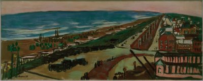Udsigt over Zandvoort om aftenen af Max Beckmann