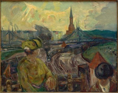 Udsigt over Gesundbrunnen togstation af Max Beckmann